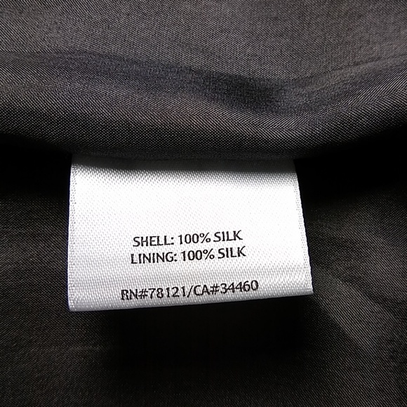 Eileen Fisher Silk Dress Habutai Squares - Picture 8 of 8